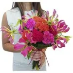 Ma Cherie - Buquê de Celosias e Gloriosas