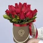 Pingos de Amor - Box com 18 Rosas Vermelhas