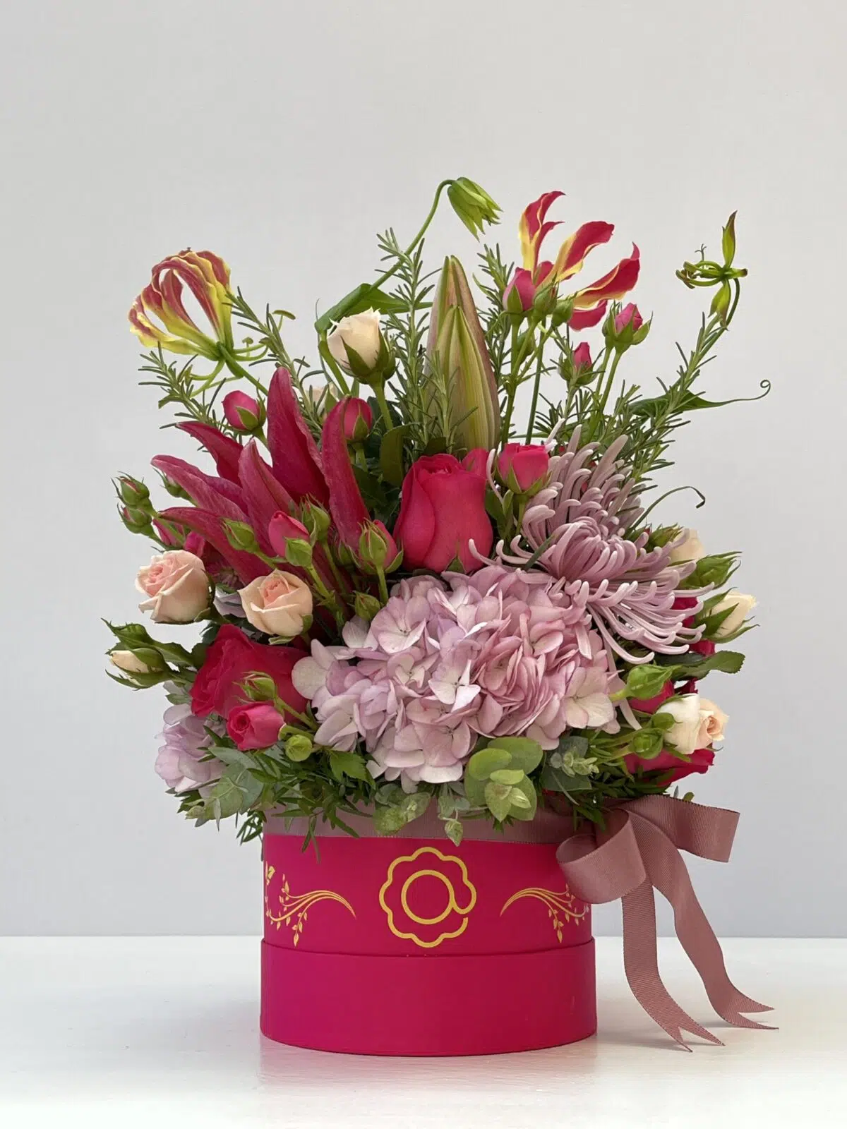 Bovary - Box de Flores Cor-de-Rosa e Pink - Imagem 1