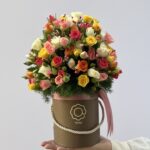 Floreria - Box de Mini Rosas Coloridas