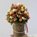 Floreria - Box de Mini Rosas coloridas