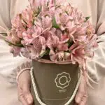 Pumpkin - Box de Astromelias Cor-de-Rosa