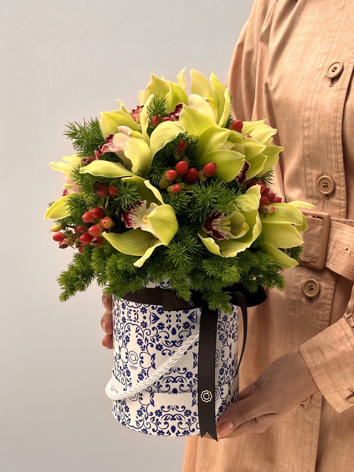 Duccio - Box de Orquídeas Cymbidium Verde - Imagem 1