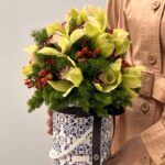 Duccio - Box de Orquídeas Cymbidium Verde