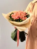 Mila - Buquê de 30 Rosas Cor-de-Rosas