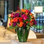 Orange and Pink - Arranjo Mix de Flores