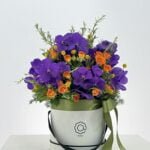 Ametista - Box com Orquídeas Vanda Roxas