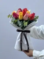 Color Block - Buquê de Rosas Coloridas