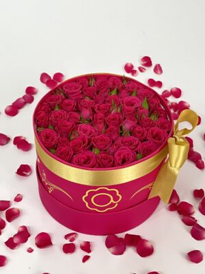 fleurs roses arranjo box de mini rosas pink arquitetura das flores porto alegre