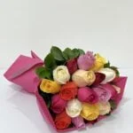 Valparaíso - Buquê de 18 Rosas Coloridas