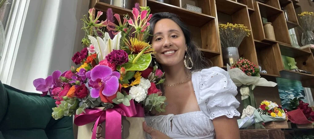 Flores de aniversário.