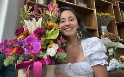 Flores de aniversário.