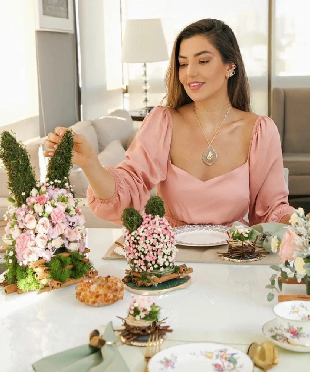 arranjo personalizado de pascoaaaaaaa arranjo de páscoa