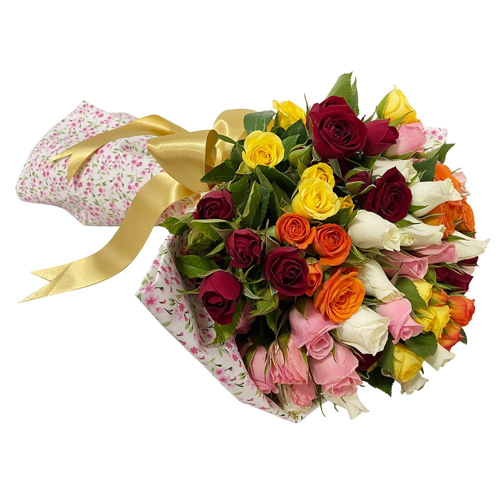 cassat buque de mini rosas coloridas arquitetura das flores porto alegre 1