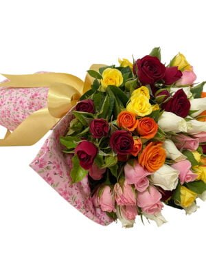 marie buque de mini rosas coloridas arquitetura das flores porto alegre 1