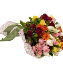 salon buque de mini rosas coloridas arquitetura das flores porto alegre 1