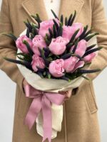 Métis - Buquê de 12 Rosas Cor-de-Rosa - Imagem 2