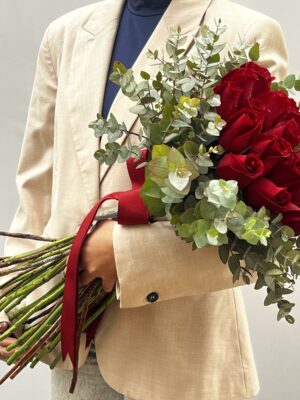 Buque de rosas vermelhas Floricultura perto de mim arquitetura das flores