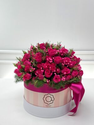 nancy box com mini rosas pink arquitetura das flores porto alegre 7