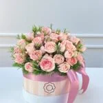 Scarlet - Box de Mini Rosas Cor-de-Rosa