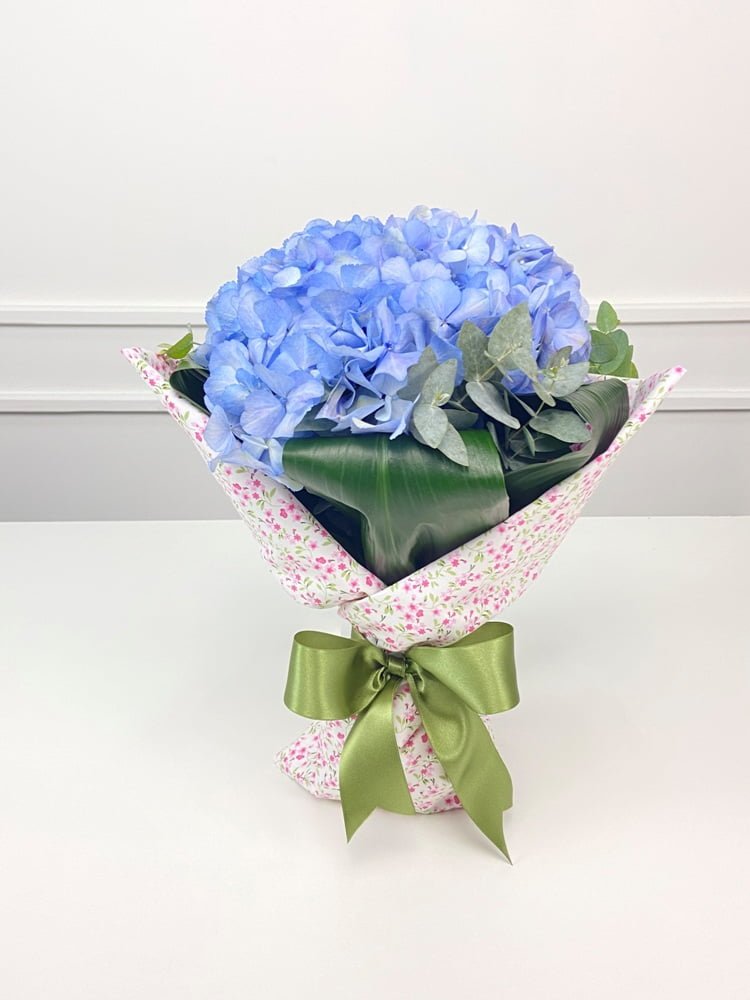 encanto celeste buque de hortensias azuis arquitetura das flores porto alegre 2