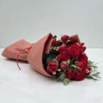 Edith Piaf - Mini Buquê de Mini Rosas Vermelhas