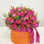 Keeffe - Box de Mini Rosas Pink