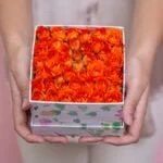 Celeste - Box de Mini Rosas Cor de Laranja
