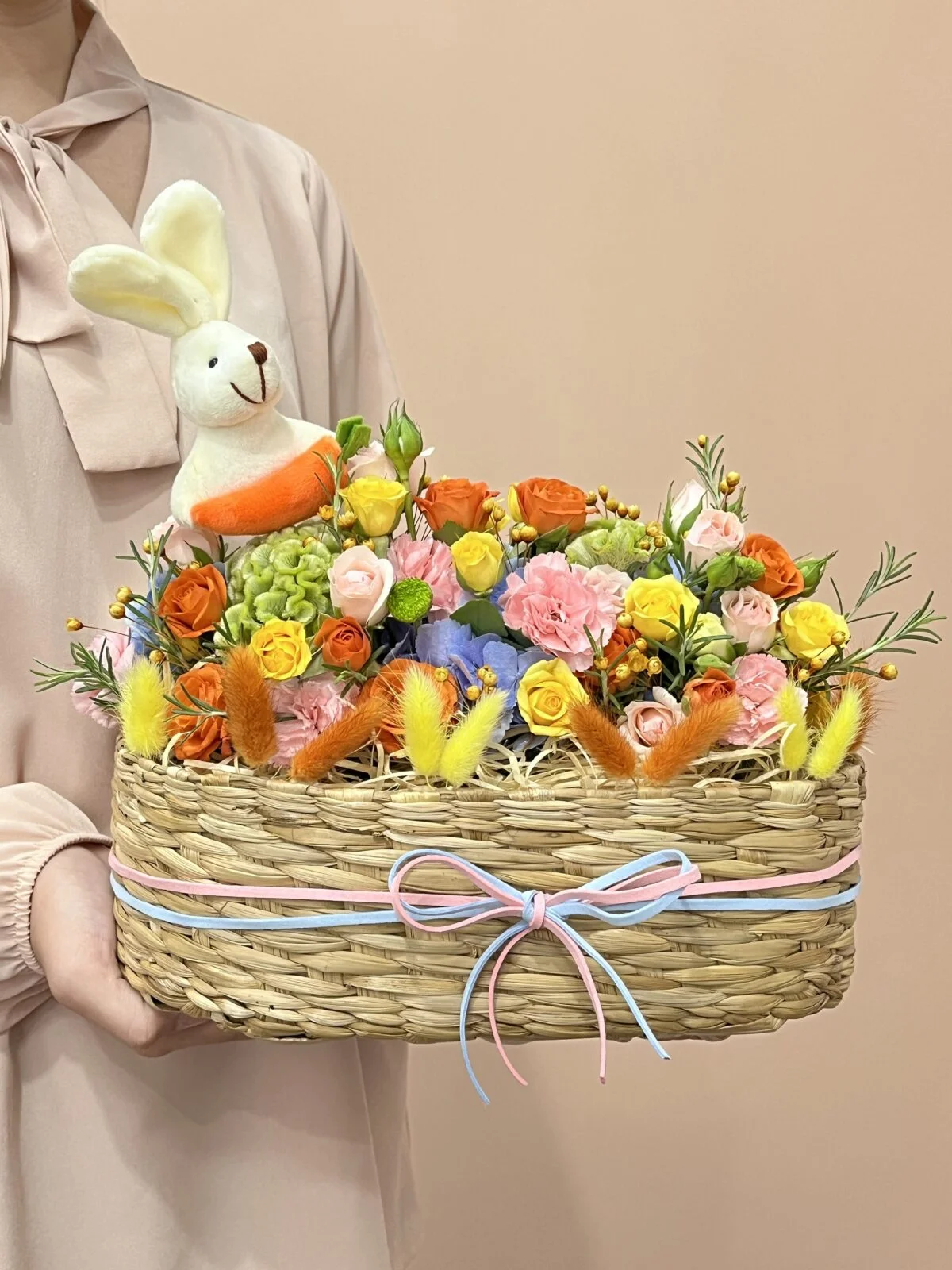 Ostara - Cesta com Mini Rosas - Imagem 1