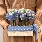 Doce Chegada - Arranjo de Hortênsia Azul