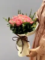 Sophia Loren - Buquê de 12 Rosas cor-de-rosa