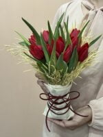 Living Flame - Buquê de 10 Tulipas