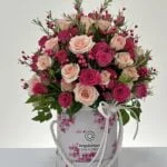 Big Rose - Box de Mini Rosas Pink e Cor-de-Rosa