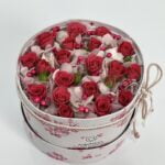 Gorgeous - Arranjo em box de Mini Rosas e Hortênsias