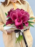 Bab Zuweila - Mini Buquê de Callas Bordô - Imagem 2