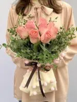 Mademoiselle - Buquê de Rosas Cor-de-Rosa