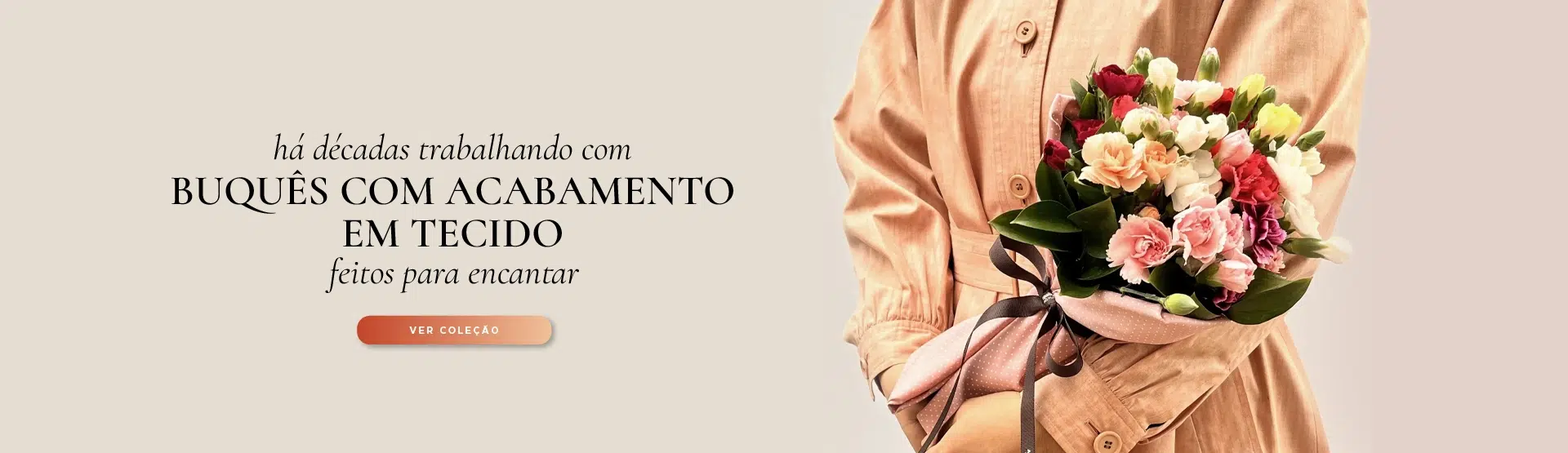 Banner Buquê Tecido