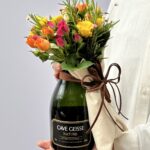 Sommelier - Arranjo de Espumante e Mini Rosas