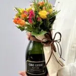 Sommelier - Arranjo de Espumante e Mini Rosas