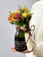 Sommelier - Arranjo de Espumante e Mini Rosas