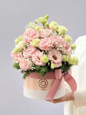 Petra - Box de Lizianthus Rosa