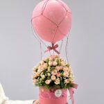 Lollipop - Arranjo de Mini Rosas e Balão