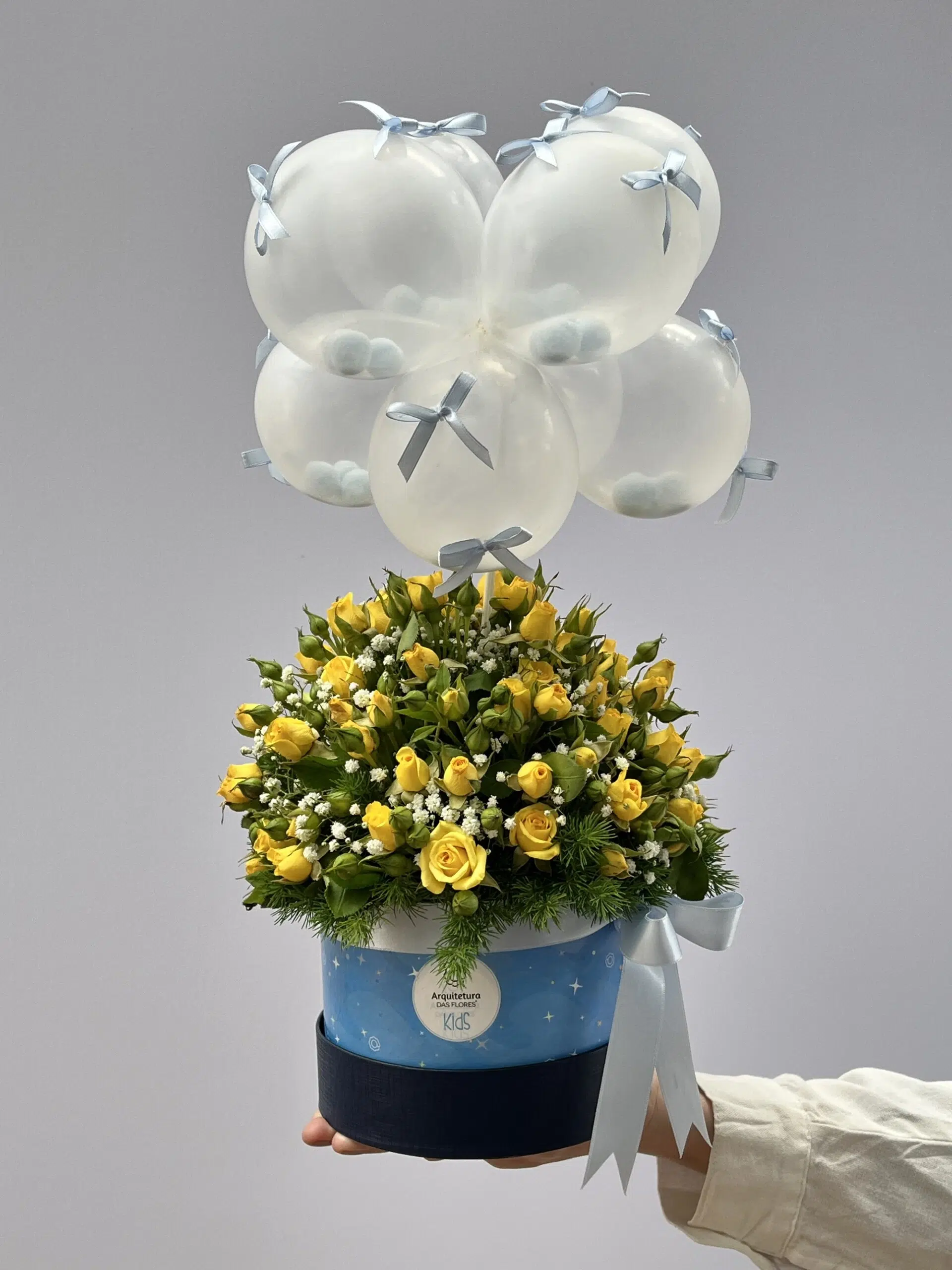 IMG_6186 Uni, Duni, Te - Box de Flores de Mini Rosas e Mini Balões - Imagem 1