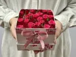 Your Valentine - Box de  Mini Rosas vermelhas, pink e quebra-cabeça romântico - Imagem 2