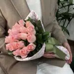 Maison Rose - Buquê de Rosas Cor-de-Rosa