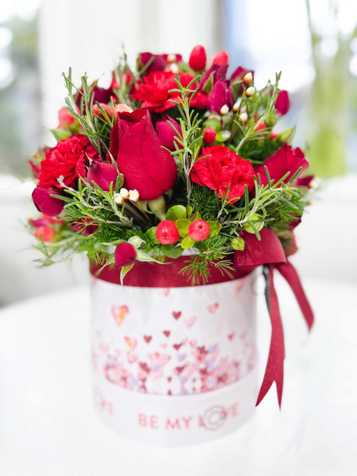 Seja meu Amor! Arranjo de Rosas, Mini Rosas vermelhas - Imagem 1