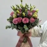 Double Rose - Buquê de Lisianthus em tecido