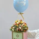 Candy Boy - Arranjo de Mini Rosas e Balão