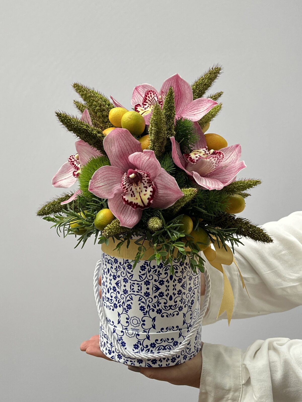 Château d'orchidées - Arranjo de Orquideas Cymbidium - Imagem 1