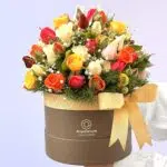 Giardino Fiorito - Box de Mini Rosas Coloridas